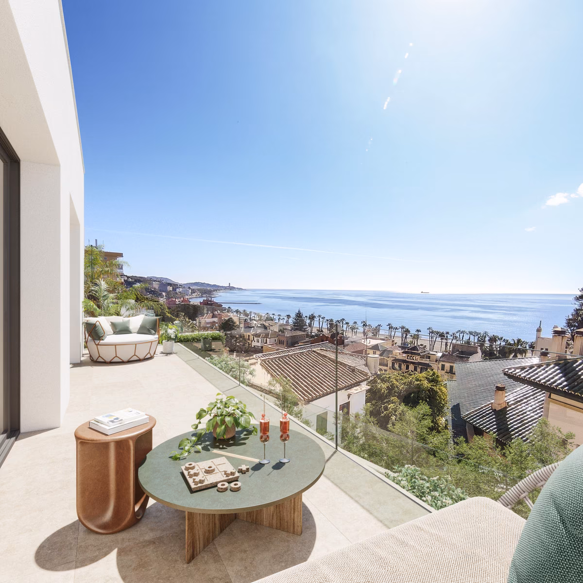 Terrace with view over La Caleta