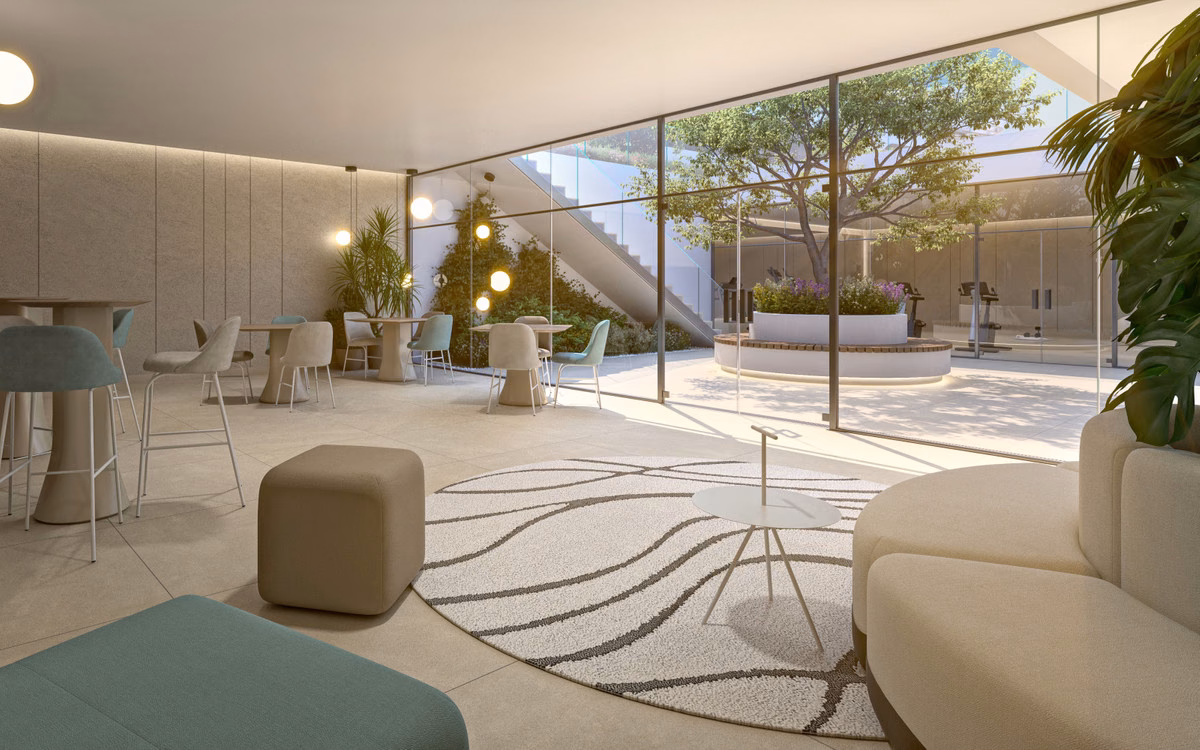 Spa y sala de relajación en Naya Residences