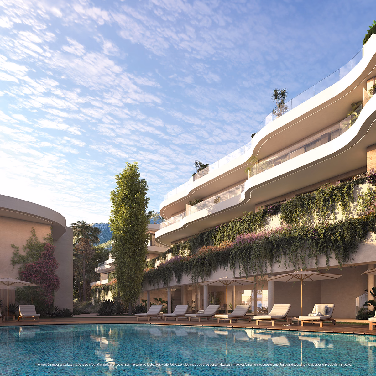 Villa exterior with private pool and garden