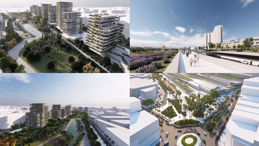 Toekomstige woningbouw langs Parque Central Alicante