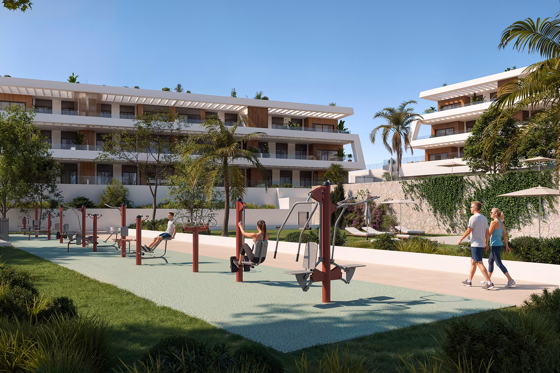 Helles Schlafzimmer mit Terrassenzugang