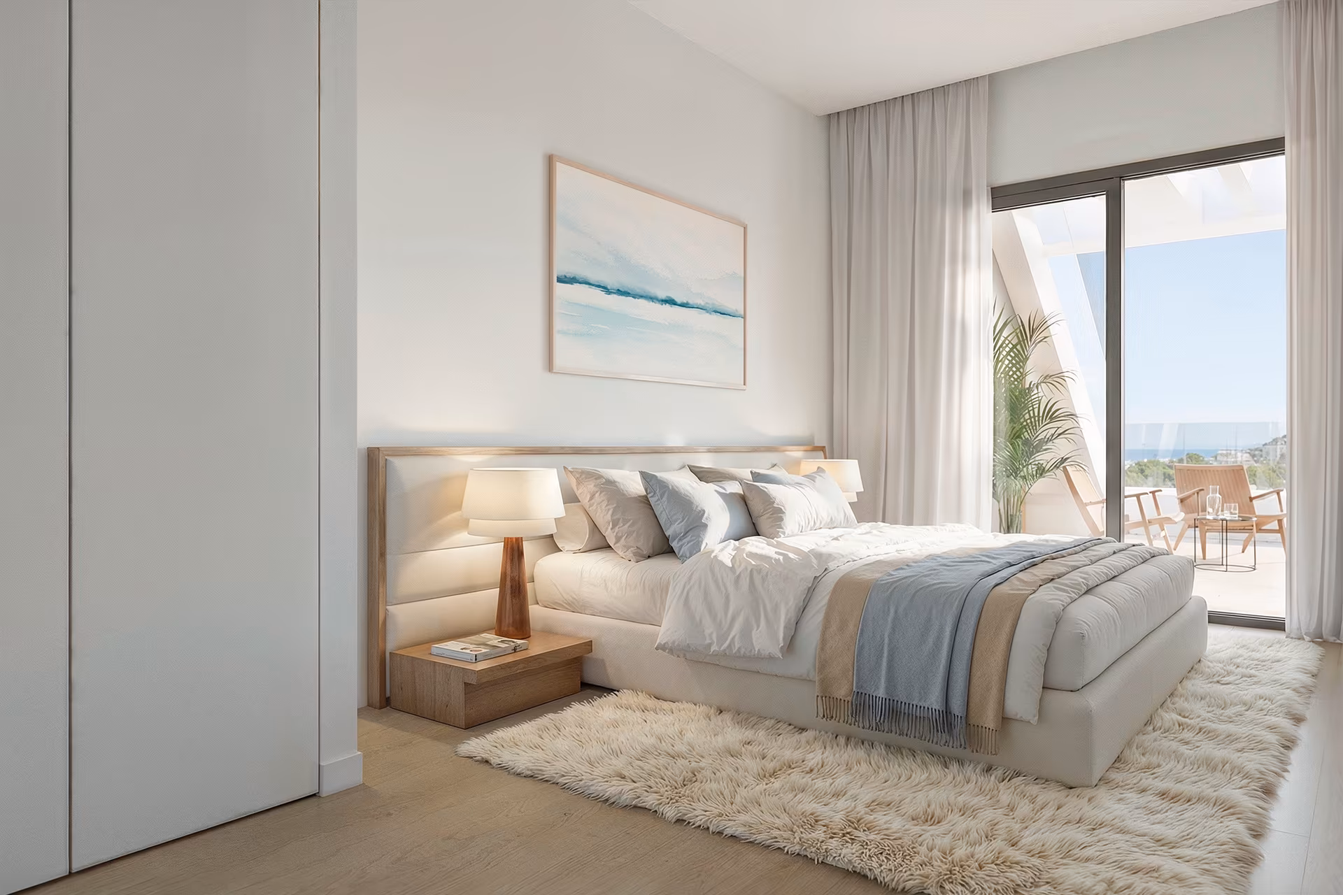 Moderne Küche in einem Sonne-Finestrat-Apartment