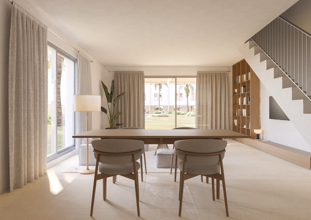 Dining area beside the staircase in a Residencial Vernissa house