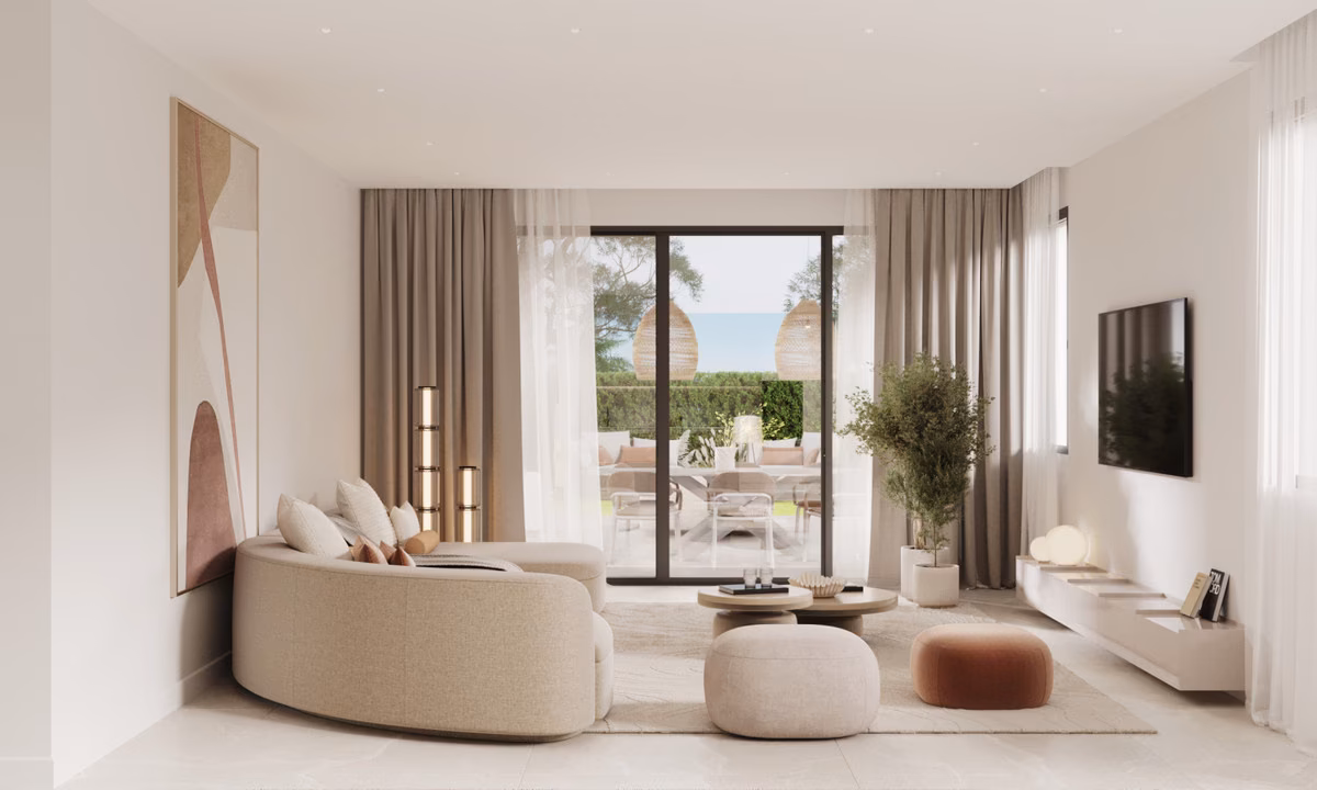 Salón en planta libre