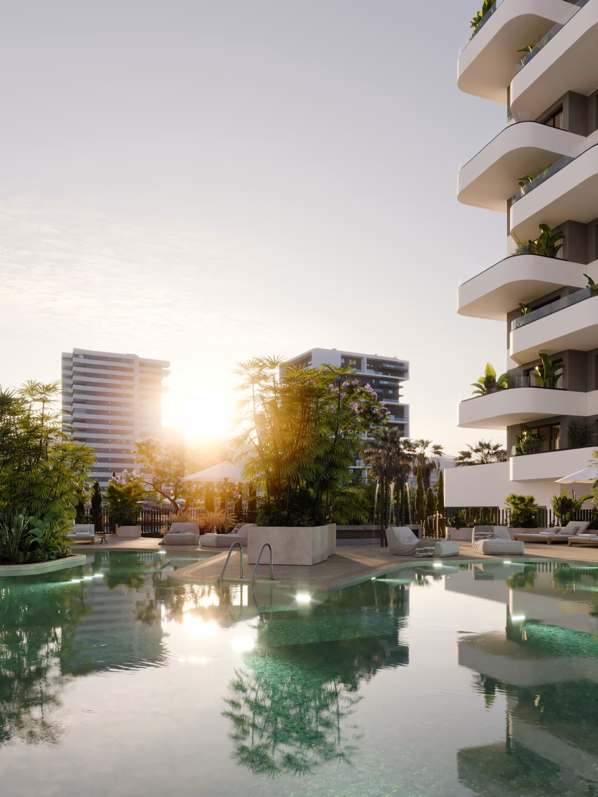 Padelbaan en fitnessruimte bij Salinas Tower