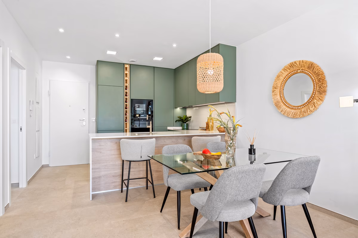 Kitchen and dining space
