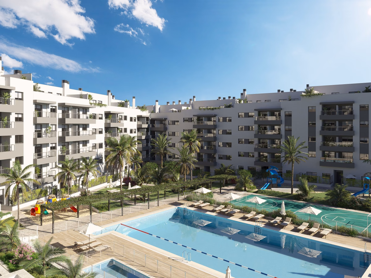 Piscina comunitaria y terraza