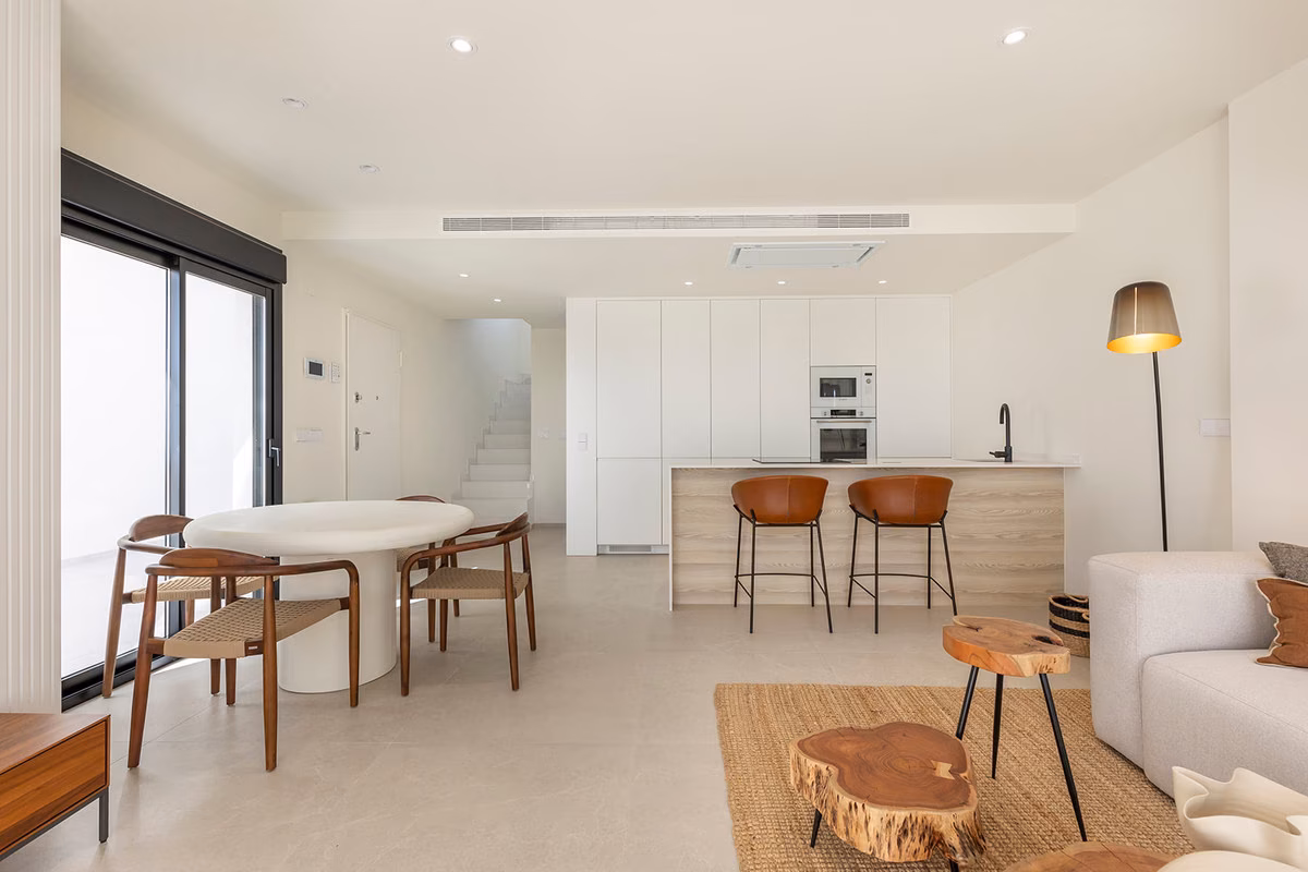 Kitchen-lounge in a Sunserenity villa