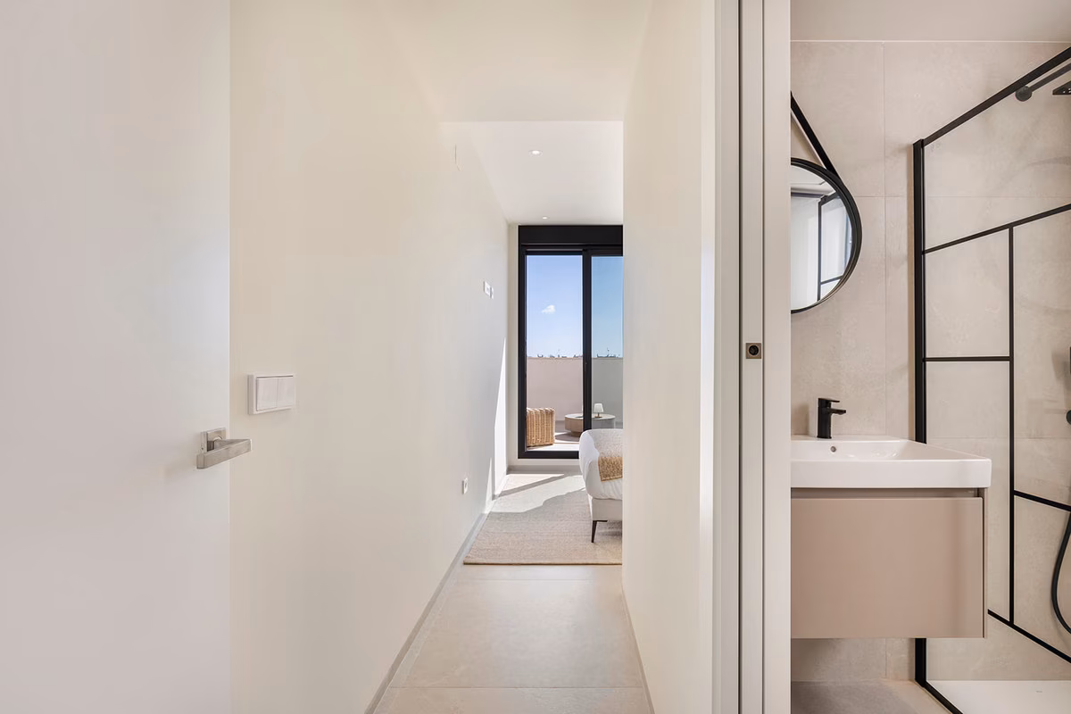 Bedroom with ensuite bathroom