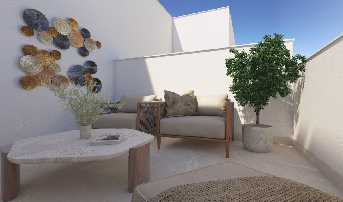 Communal pool and gardens