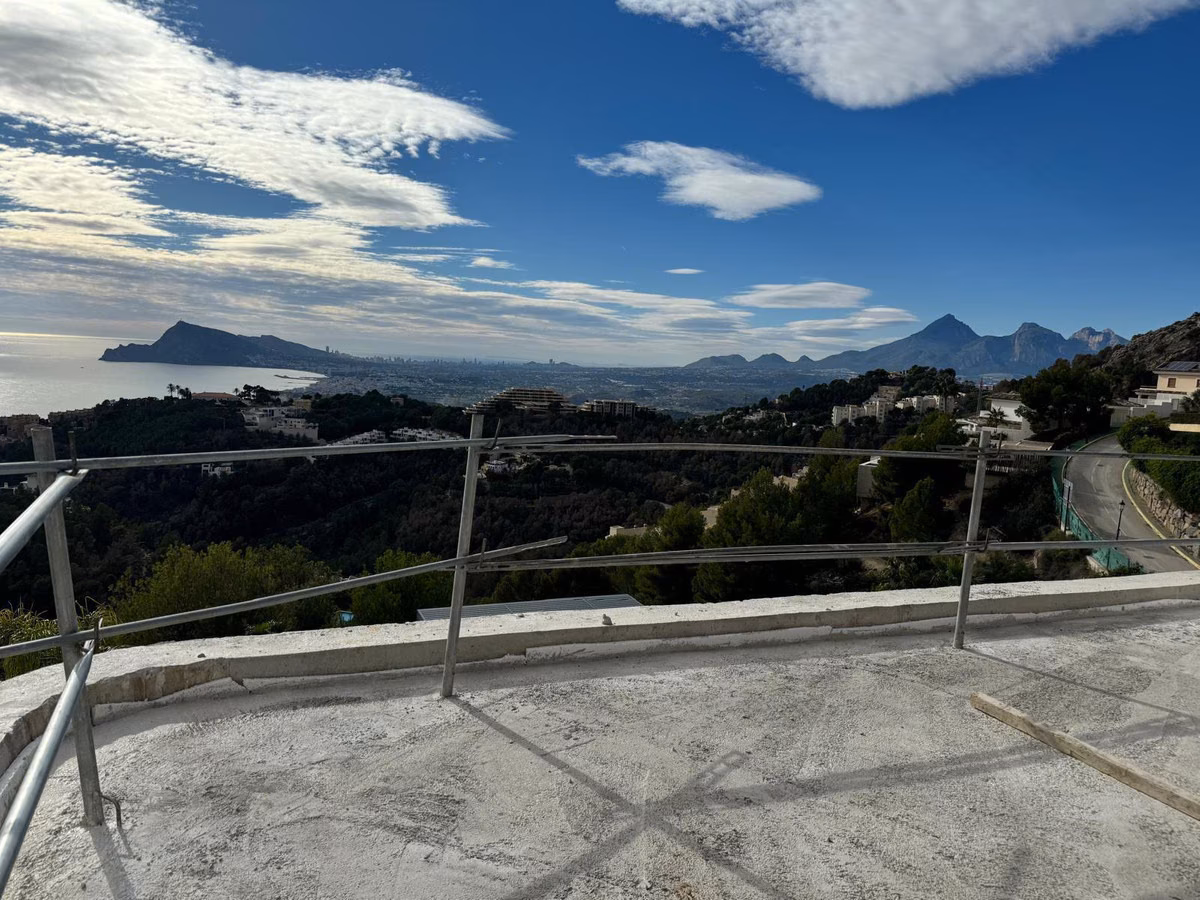 Foto de obra: la bahía desde la planta superior en construcción