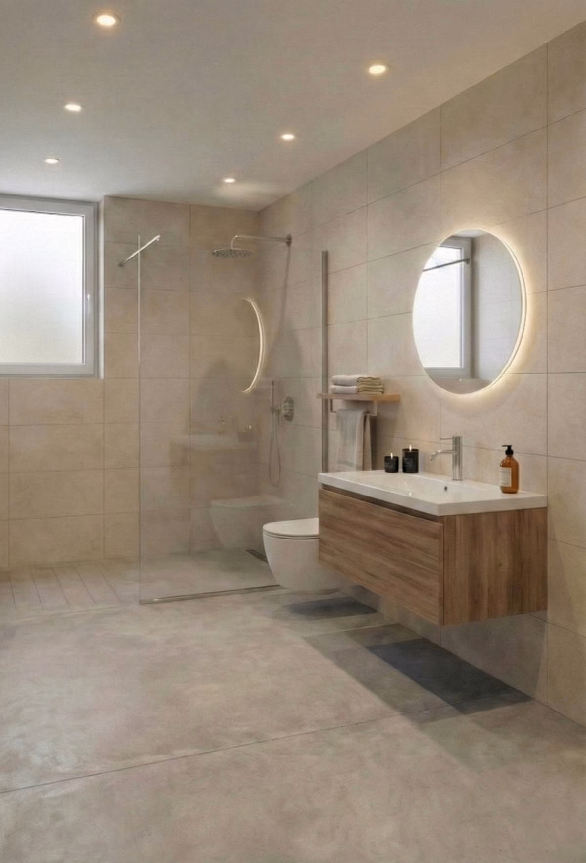 Baño con mueble