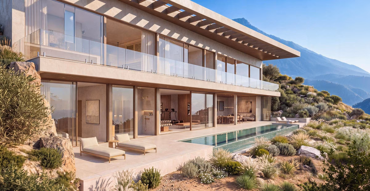 Vitae Villas — Drei Hangvillen mit 5 Schlafzimmern, Infinity-Pools und Meerblick, Benahavís 1