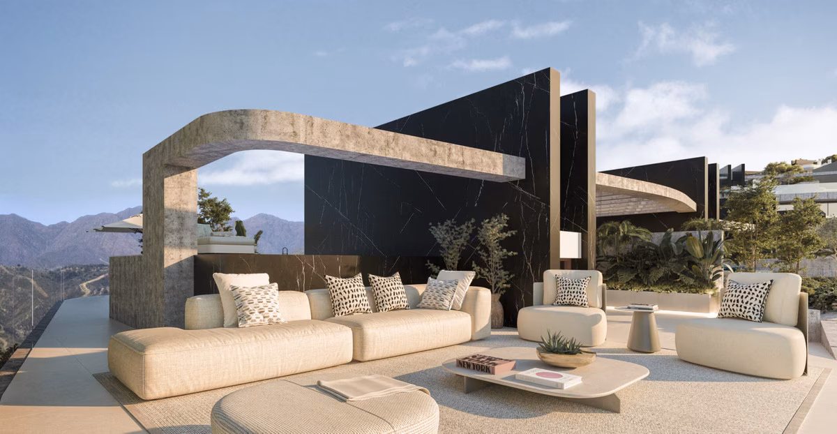 Rooftop pool terrace at ZEW Elviria